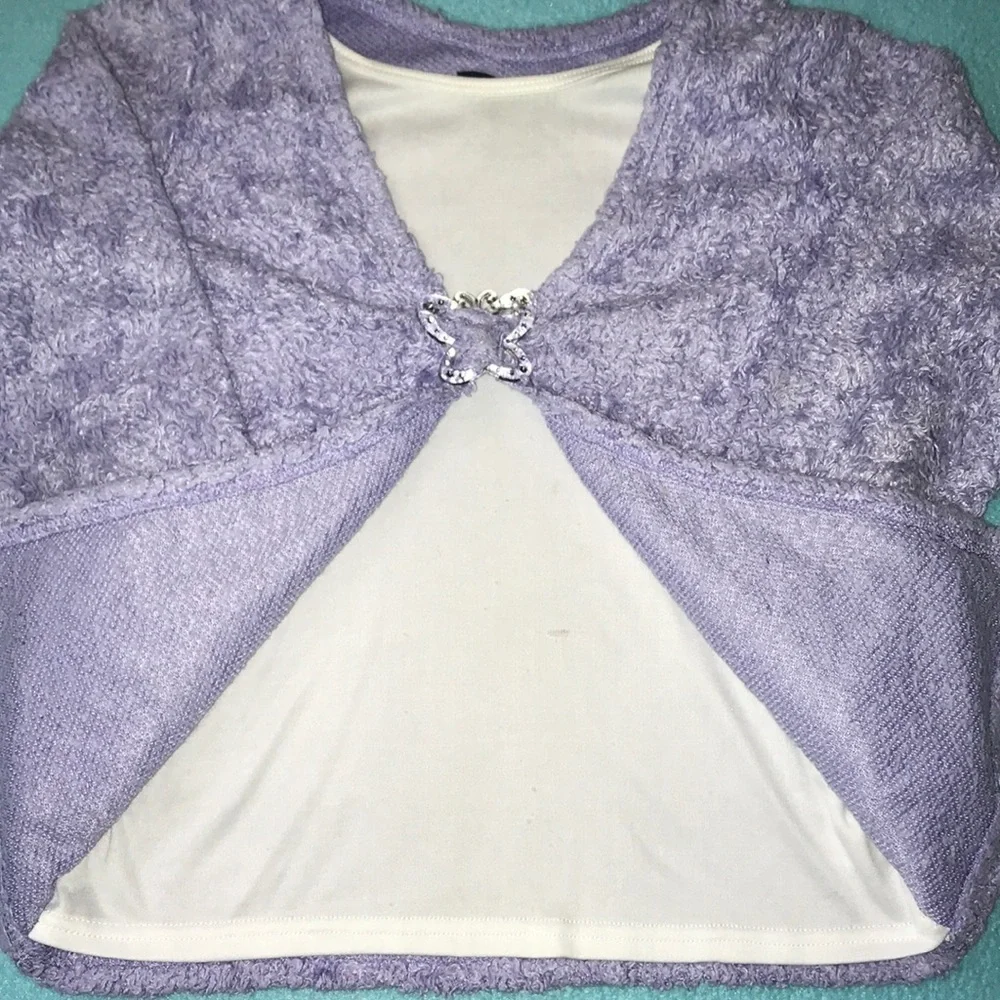 𝅺Basic Editions sweater butterfly accent pullover but looks like 2 pieces